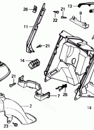 FRONT FENDER 85-86