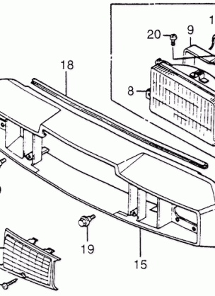 HEADLIGHT@FRONT HANDLEBAR COVER