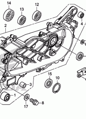 LEFT CRANKCASE