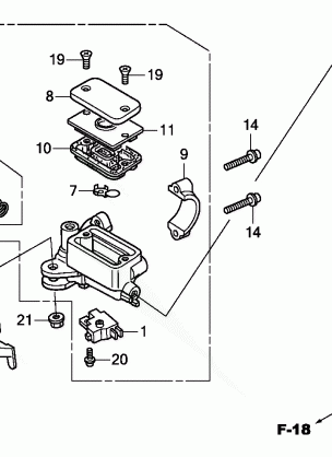 FRONT BRAKE MASTER       CYLINDER