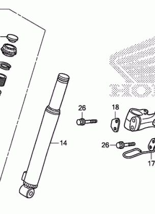 FRONT FORK@STEERING STEM