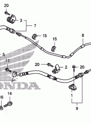 REAR BRAKE PIPE (FSC600D)