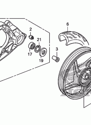 REAR WHEEL@SWINGARM