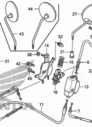 HANDLE LEVER@SWITCH@CABLE