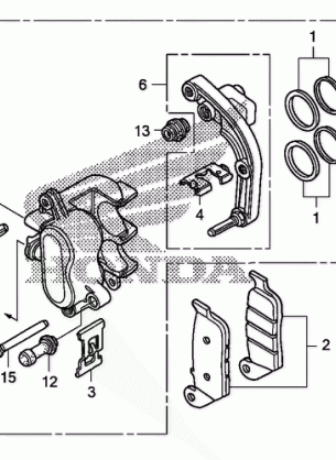 REAR BRAKE CALIPER