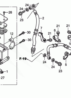 FRONT BRAKE MASTER       CYLINDER