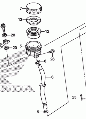 REAR BRAKE MASTER        CYLINDER