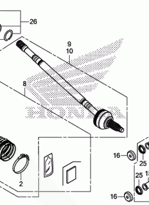 REAR KNUCKLE@REAR        DRIVESHAFT