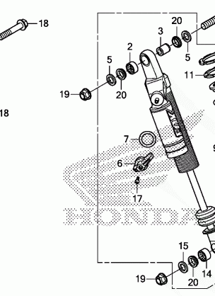 REAR SHOCK ABSORBER (2)