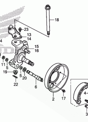 KNUCKLE@FRONT BRAKE PANEL