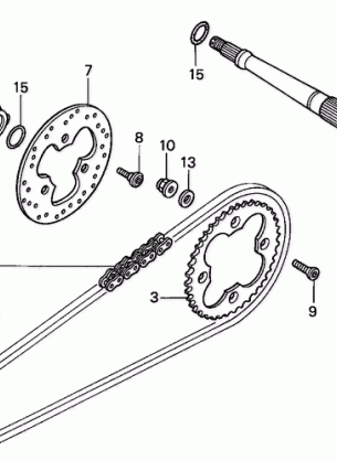 REAR AXLE@DRIVE CHAIN