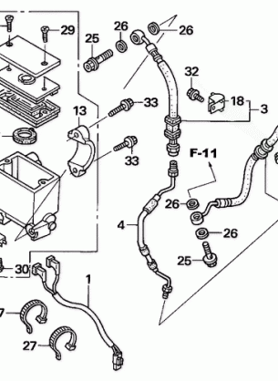 FRONT BRAKE MASTER       CYLINDER