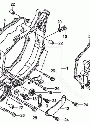 REAR CRANKCASE COVER