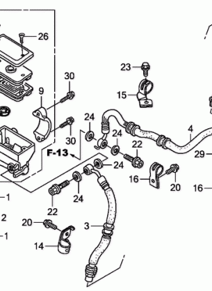 FRONT BRAKE MASTER       CYLINDER