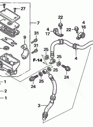 FRONT BRAKE MASTER       CYLINDER