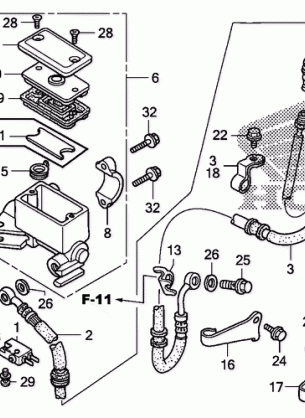 FRONT BRAKE MASTER       CYLINDER