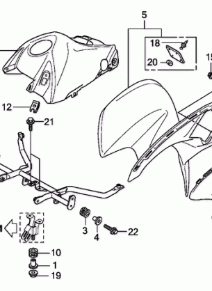 FRONT FENDER             (TRX300EX