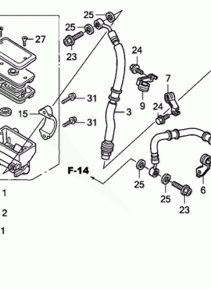 FRONT BRAKE MASTER       CYLINDER