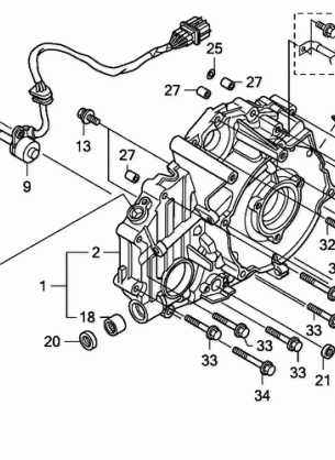 REAR CRANKCASE COVER