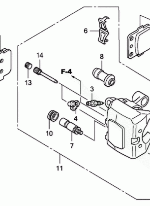 FRONT BRAKE CALIPER