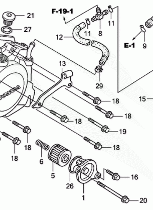 LEFT CRANKCASE COVER     ('06-)