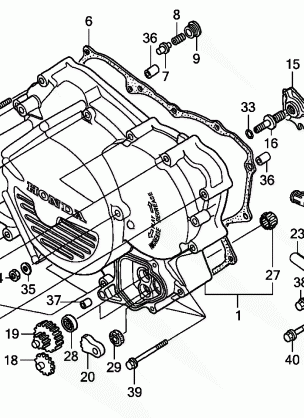 FRONT CRANKCASE COVER    (TRX500FE / FPE)