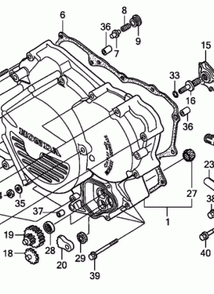 FRONT CRANKCASE COVER    (TRX500FE / FPE)