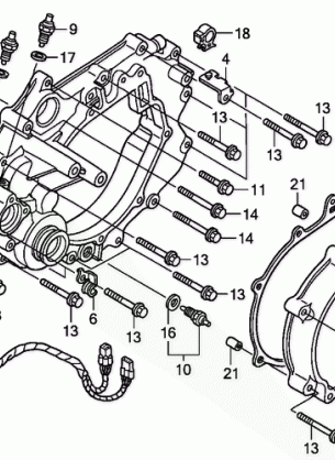 REAR CRANKCASE COVER