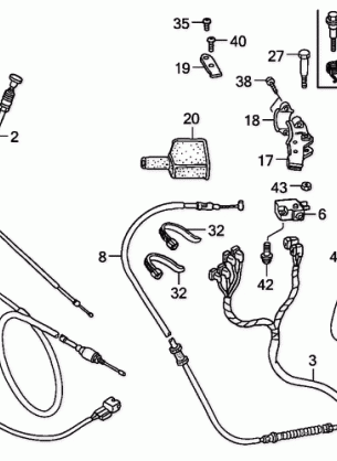 HANDLE LEVER@SWITCH@CABLE