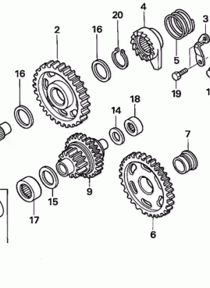 KICK STARTER SPINDLE