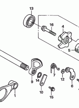 GEARSHIFT FORK@GEARSHIFT DRUM