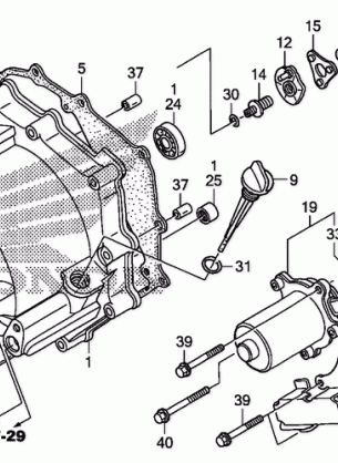 FRONT CRANKCASE COVER    (TRX250TE)