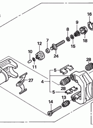 REAR BRAKE CALIPER