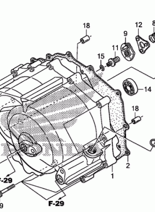 FRONT CRANKCASE COVER    (TRX250TM)