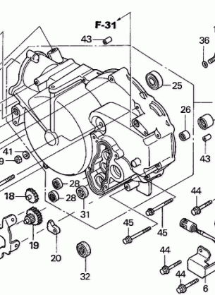 FRONT CRANKCASE COVER    (AT)