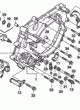 REAR CRANKCASE COVER