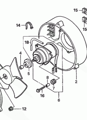 COOLING FAN KIT          (TRX350TM) (OPTIONAL)