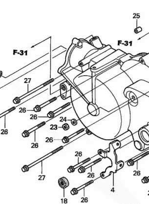 FRONT CRANKCASE COVER    (MT)