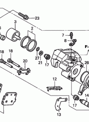 REAR BRAKE CALIPER