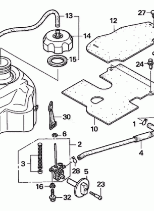 FUEL TANK                (TRX500FA / FGA'05)