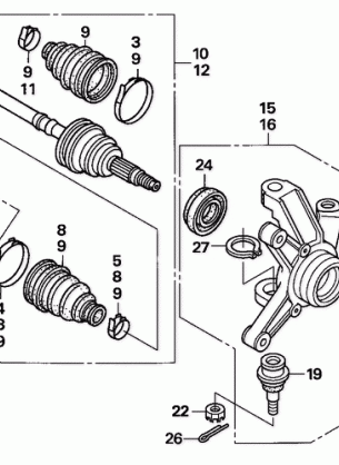 KNUCKLE (TRX500FE / FM)