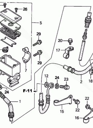 FRONT BRAKE MASTER       CYLINDER