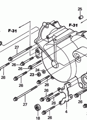 FRONT CRANKCASE COVER    (TM / FM)