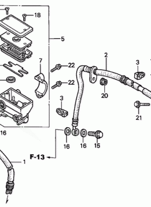 FRONT BRAKE MASTER       CYLINDER