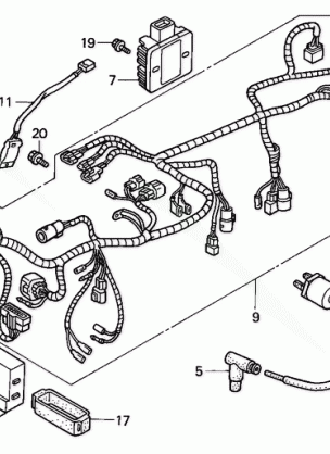 WIRE HARNESS (TRX450FE)