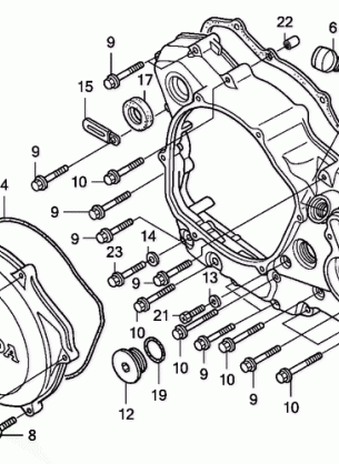 RIGHT CRANKCASE COVER    ('04'05)