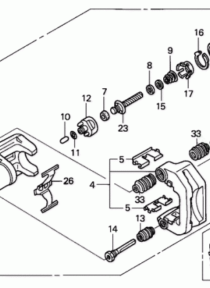 REAR BRAKE CALIPER