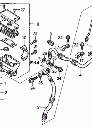 FRONT BRAKE MASTER       CYLINDER