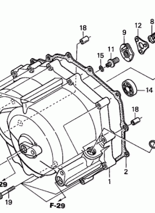 FRONT CRANKCASE COVER    (TM)