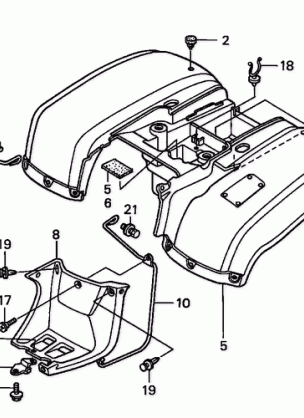 REAR FENDER (TM '02-'04)